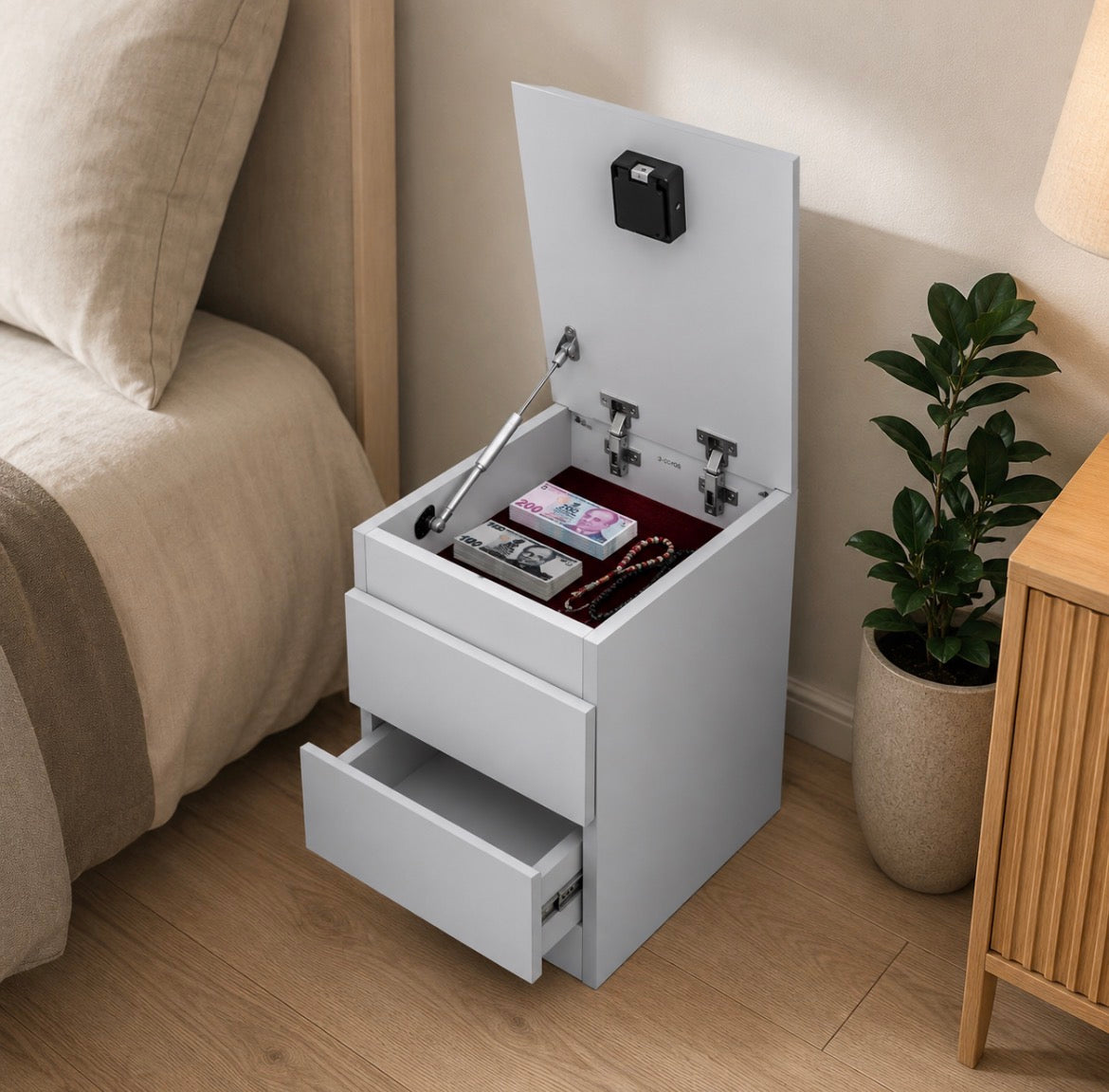 Gizli RFID Kilitli Premium Güvenlik Dolabı ✨